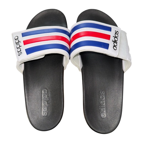 Adidas Adilette Men’s Comfort Slide Adjustable Sandals Size 9 Velcro - Picture 2 of 6